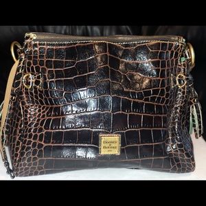 Dooney & Bourke Brown Croc Handbag